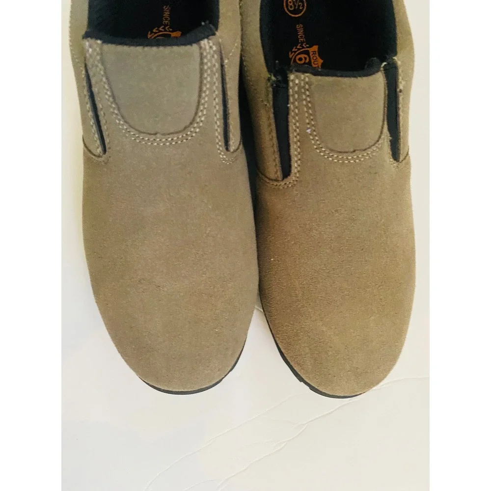 Route 66 Mens Tan Suede Slip On Loafers Casual‎ Walking Shoes Size 8.5